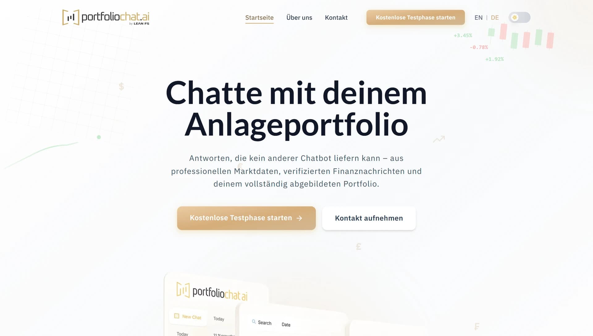 PortfolioChat preview