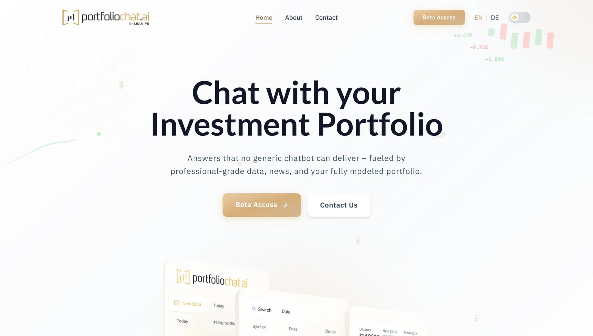PortfolioChat preview